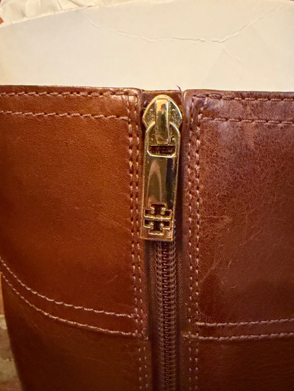 Tory Burch Brita Riding Boots - Sienna - Size 10.5 - Picture 10 of 17